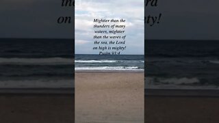 Psalms 93:4 #psalms #waves #breakers #sea #Christians #bible #bibleverse #lord #might #shorts