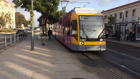 Carris CCFL - Eléctrico Lisbon Tram 504 (Serie Articulado Siemens) - Linha / Line 15E [1440p]