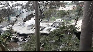 SOUTH AFRICA - Durban - COGTA fire (Videos) (JP7)