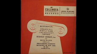 Beethoven, Rudolf Serkin, Bruno Walter, Philharmonic-Symphony Orchestra, New York – Emperor Concerto