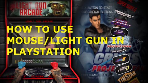 How to use mouse/light gun in Sony PlayStation