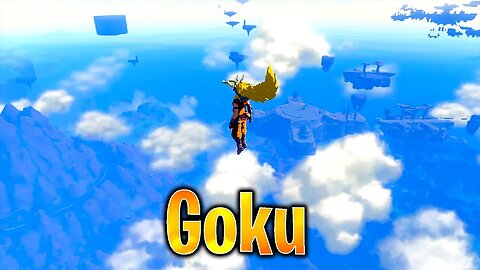 Goku SS3 In Zelda Tears of the Kingdom