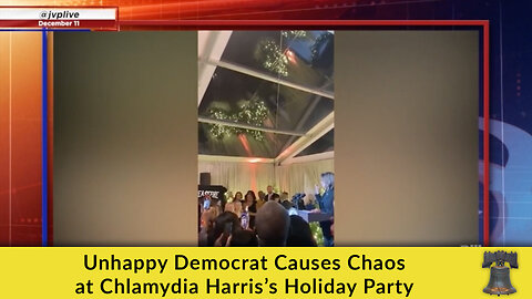 Unhappy Democrat Causes Chaos at Chlamydia Harris’s Holiday Party