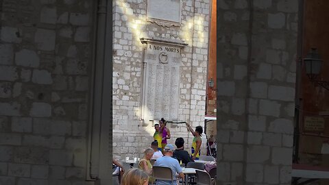 Entertainment in the square Nice France old town #nice #france