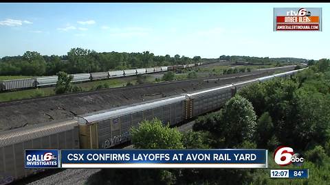 CSX plans to cut jobs at its rail yard in Avon