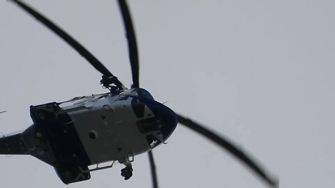 Covert Surveillance on Police Helicopter Performing Surveillance Melbourne Australia 24/09/21