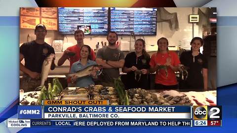 Nothing fishy about Conrad's Crabs & Seafood Market GMM shout out