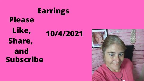 Monday Night Earrings Live (Replay ) 10/4/2021