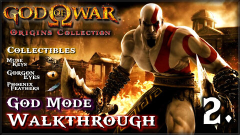 God of War [PS3] - Walkthrough / God Mode 100% / All Muse Keys & Upgrades (Part.2)