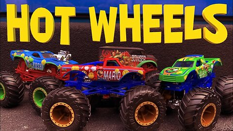 Super Mario Monster Trucks - HOT WHEELS MONSTER TRUCKS!!!