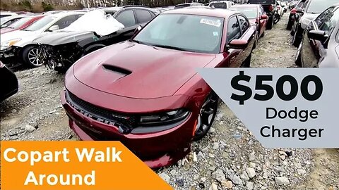 Copart Walk Around, New Charger, Jaguar, Hayabusa, And More