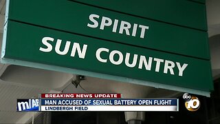 Man accused of sexual battery on a flight