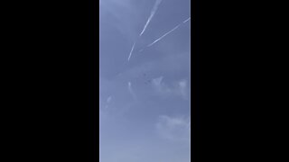 Military jets flying in formation
