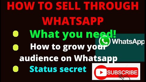 How to sell through WhatsApp