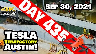 Tesla Gigafactory Austin 4K Day 435 - 9/30/21 - Tesla Terafactory TX - MORE WINDOWS OF GIGA TEXAS!