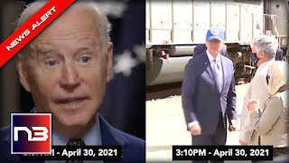 Look What Biden Was Spotted Doing Moments After His Big "Patriotic" Declaration