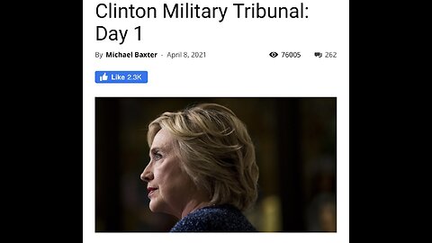 Hillary Clinton’s Military Tribunal