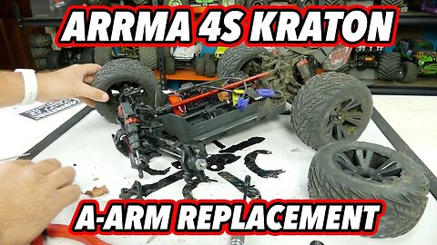 How To Change ARRMA Kraton or Outcast 4s A-Arms - Step by Step For Stock or RPM A-Arms