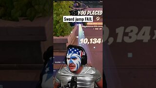 Stupid sword jump fail made me RAGE #fortnite #shorts #fortniteshorts