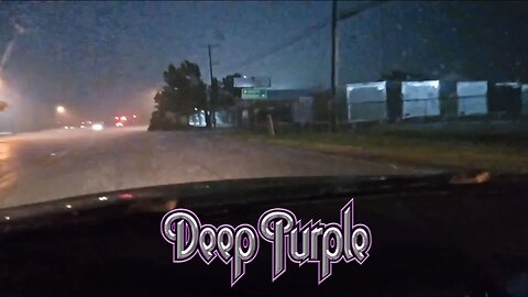 Crazy Guy Sings "Child In Time" by Deep Purple in Texas Flash Flood Thunderstorm!