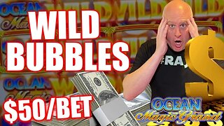 GETTING LUCKY WITH BIG BUBBLE WILD WINS!!! ⭐ HIGH LIMIT $50/SPIN OCEAN MAGIC!