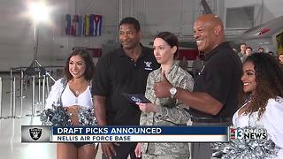 Raiders announce draft picks at Nellis Air Force Base