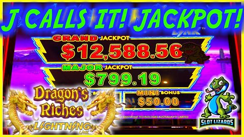 J CALLS IT! JACKPOT EPICNESS! Lightning Link Dragon Riches Slot HUGE HANDPAY WIN!