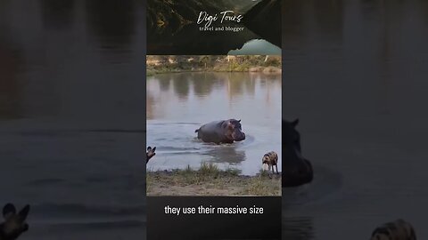 "Aggressive Hippo Attacks - Close Encounter with a Wild Beast!"