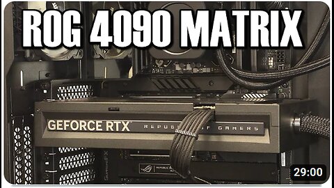 A new $3200 monster Graphics Card... (ROG RTX 4090 Matrix)