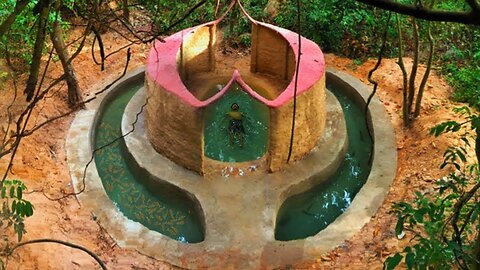 Unbelievable - Build Swimming Pool - Build Fish Pond Around The Pool