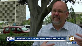 Hundreds not included in homeless count