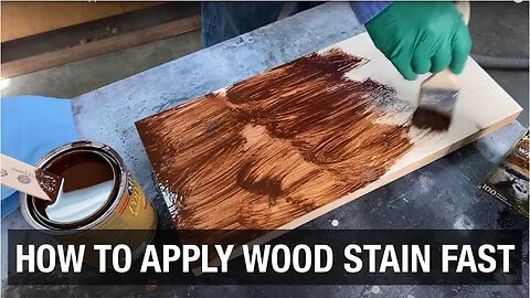 How to Apply Wood Stain FAST