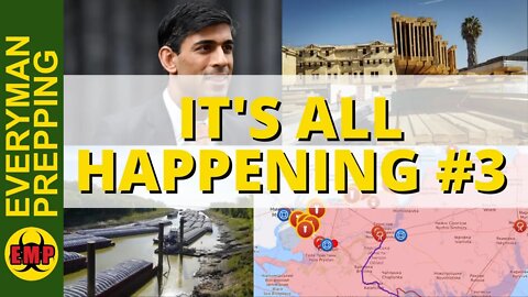 Barges Running Aground, Home Sales Crashing, UK PM Background, War Update-It's All Happening