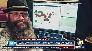 Local company predicts how soon states can reopen