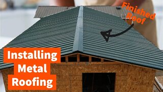 How to Build a House Addition - Metal Roof Install Part 25