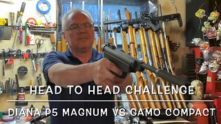 Head to head challenge RWS Diana P5 Magnum vs Gamo Compact couple high class 177 pistols duke it out