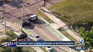 Suspect dies after fleeing police in Boynton Beach, West Palm Beach