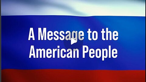 A Message to the American People|Greg Reese