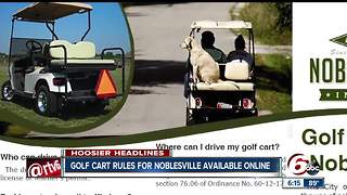 Noblesville creates new website for golf carts