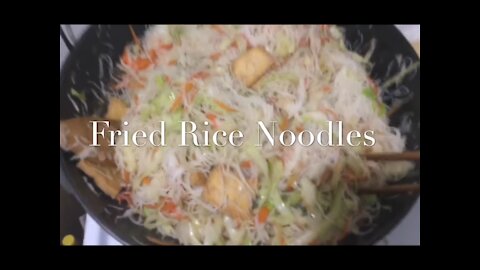 Fried Rice Noodles (vegetarian style) 炒米粉