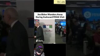 Joe Biden WANDERS AWAY During Strange FEMA Visit!