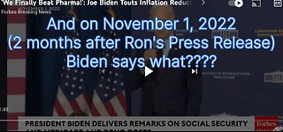 Did Joe Biden "beat Pharma" on November 1, 2022 as professed?