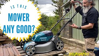 Unbox and first use review of the Makita DLM464PT2 LTX brushless mower.