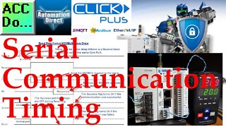 Click PLC Serial Communication Timing