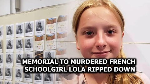 Memorial to murdered French school girl Lola ripped down