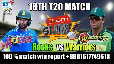 LIVE : WAR vs Rocks , Warriors vs Rocks Live , 18th Match Live , CSA t20 live streaming , csa live