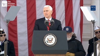 Vice President Mike Pence Honors the Fallen on Veterans Day with More than Words