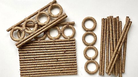 DIY Basket from Jute and Drinking Straw | Simple Idea