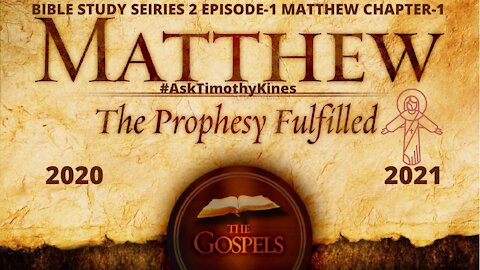 #AskTimothyKines Bible Study: Live Stream; E-1 S-2