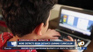 More school districts officially start distance learning